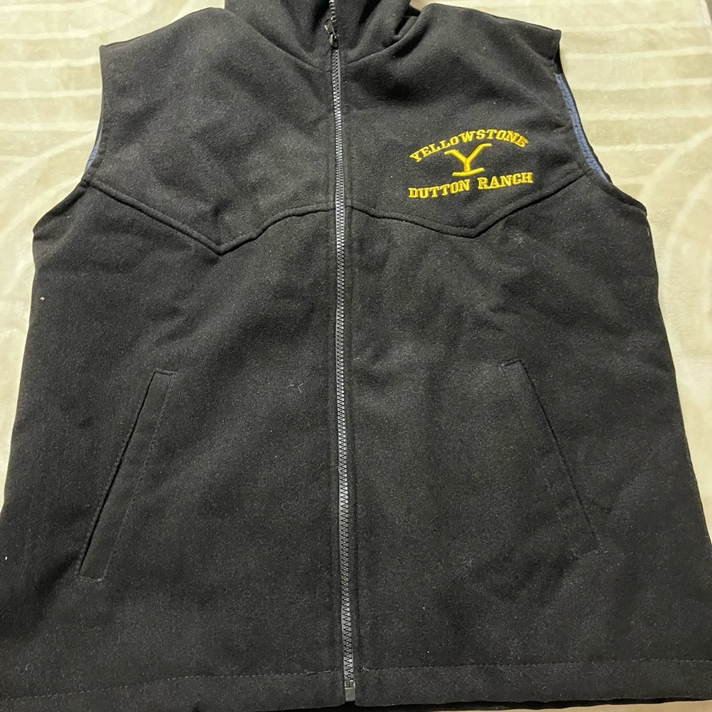 Yellowstone Dutton Ranch Black Men's Vest Small